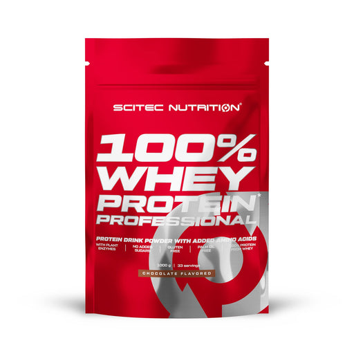 100% Whey Protein Professional, Chocolate - 1000g by SciTec at MYSUPPLEMENTSHOP.co.uk