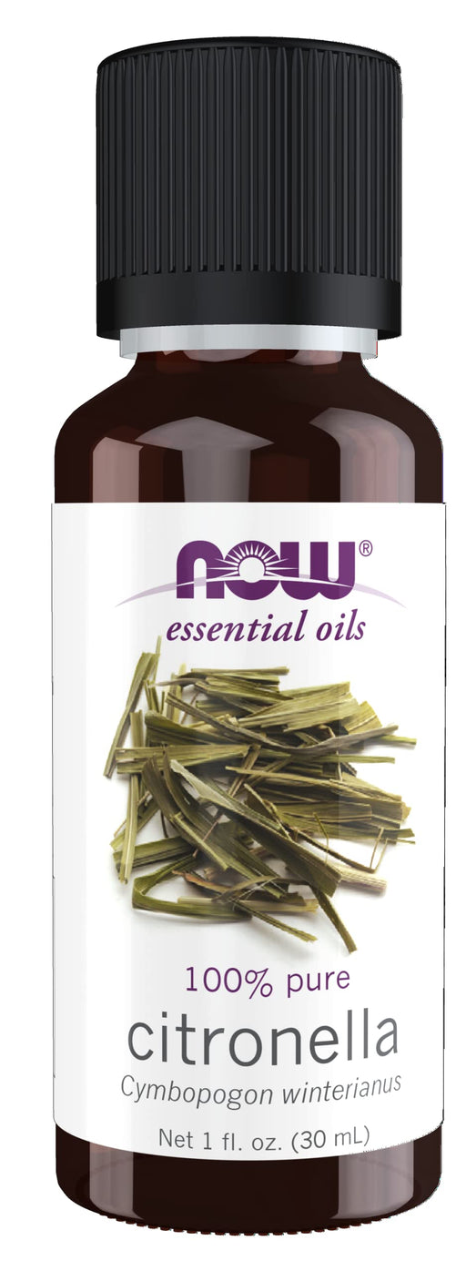 NOW Foods Essential Oil, Citronella Oil - 30 ml. | High-Quality Health and Wellbeing | MySupplementShop.co.uk
