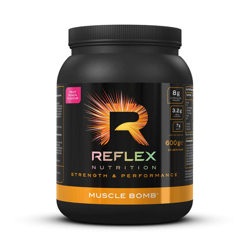 Reflex Nutrition Muscle Bomb, Fruit Punch - 600 grams | High-Quality Pre & Post Workout | MySupplementShop.co.uk