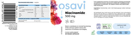 Osavi Niacinamide, 500mg - 60 vegan caps - Supplements for Women at MySupplementShop by Osavi