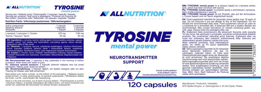 Allnutrition Tyrosine - 120 caps | High-Quality Combination Multivitamins & Minerals | MySupplementShop.co.uk