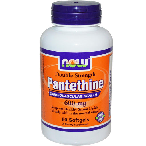 NOW Foods Pantethine, 600mg Double Strength - 60 softgels | High-Quality Combination Multivitamins & Minerals | MySupplementShop.co.uk