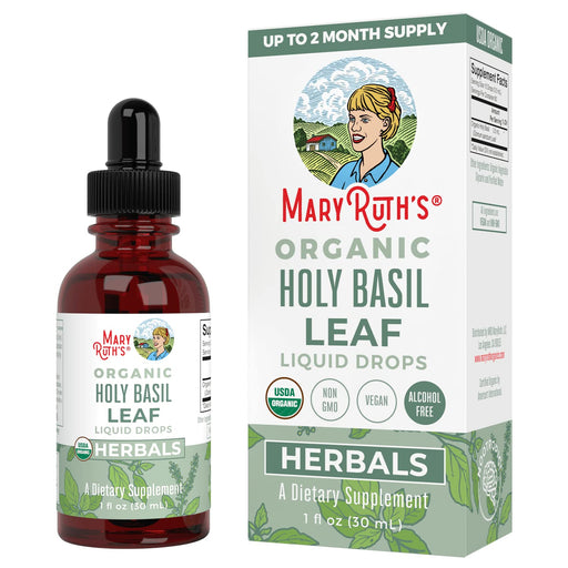 MaryRuth Organics Organic Holy Basil Leaf Liquid Drops - 30 ml. | High-Quality Medication & Treatments | MySupplementShop.co.uk