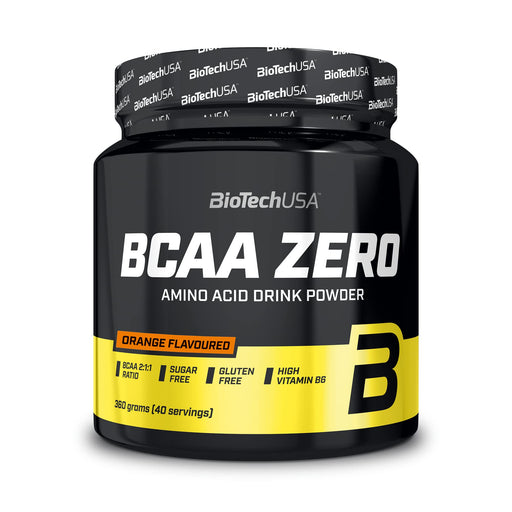 BioTechUSA BCAA Zero, Orange - 360 grams | High-Quality Amino Acids and BCAAs | MySupplementShop.co.uk