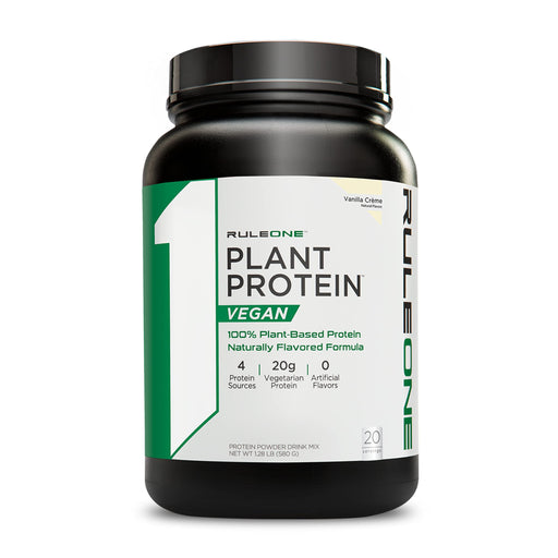 Rule One Plant Protein, Vanilla Creme - 580g | High-Quality Multiminerals | MySupplementShop.co.uk
