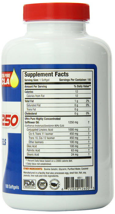 SAN Pure CLA 1250 - 180 softgels - Slimming and Weight Management at MySupplementShop by SAN