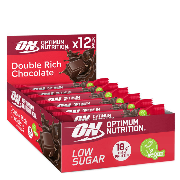 Optimum Nutrition Plant Bar 12x60g Double Choc by Optimum Nutrition at MYSUPPLEMENTSHOP.co.uk