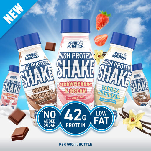 Applied Nutrition Protein RTD 8x500ml Double Chocolate | High-Quality Diet Shakes | MySupplementShop.co.uk