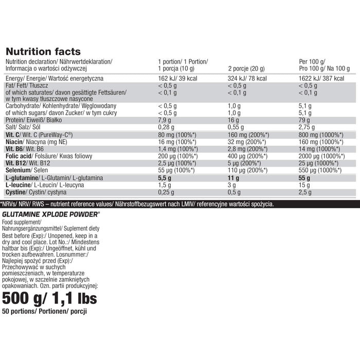 Olimp Nutrition Glutamine Xplode, Pineapple - 500 grams | High-Quality L-Glutamine, Glutamine | MySupplementShop.co.uk