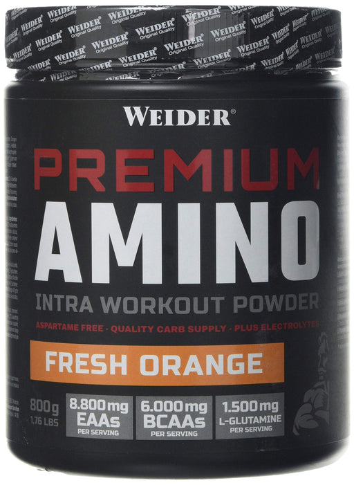 Weider Premium Amino, Fresh Orange - 800 grams | High-Quality Amino Acids and BCAAs | MySupplementShop.co.uk
