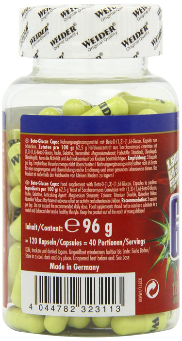 Weider Beta-Glucan - 120 caps - Health and Wellbeing at MySupplementShop by Weider