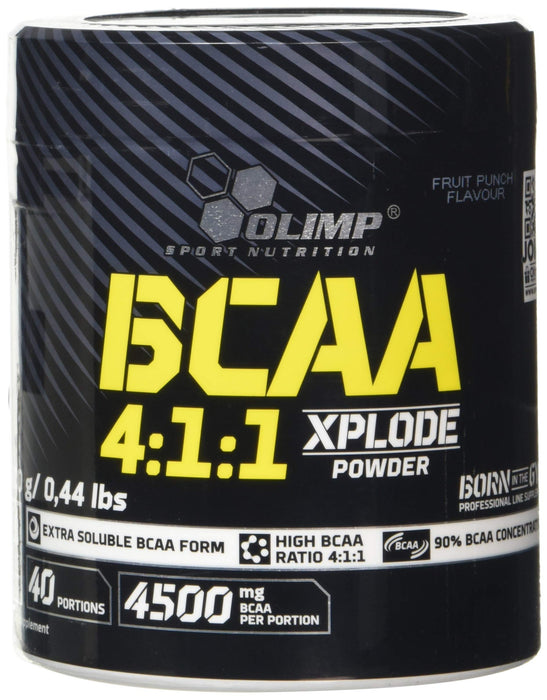 Olimp Nutrition BCAA 4:1:1 Xplode, Fruit Punch - 200 grams - Amino Acids and BCAAs at MySupplementShop by Olimp Nutrition