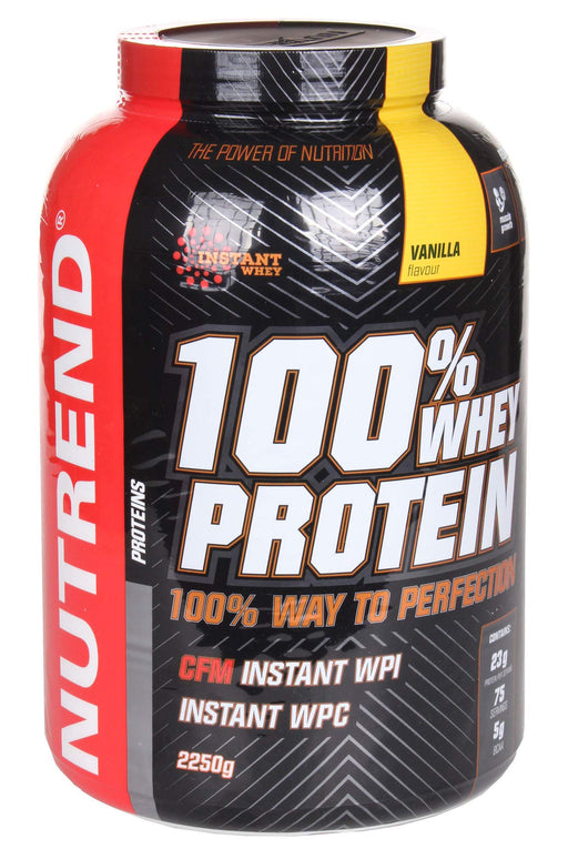 Nutrend 100% Whey Protein, Vanilla - 2250 grams | High-Quality Protein | MySupplementShop.co.uk
