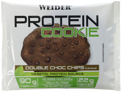 Weider Protein Cookie, Double Choc Chips - 12 x 90g | High-Quality Health Foods | MySupplementShop.co.uk