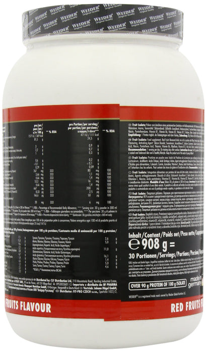 Weider Fruity Isolate, Red Fruits - 908 grams - Protein at MySupplementShop by Weider