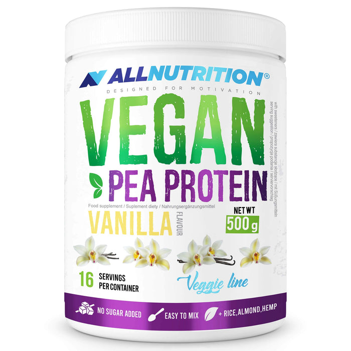 Allnutrition Vegan Pea Protein, Vanilla - 500g - Protein at MySupplementShop by Allnutrition