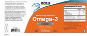 NOW Foods Omega-3 Molecularly Distilled - 500 softgels | High-Quality Omegas, EFAs, CLA, Oils | MySupplementShop.co.uk