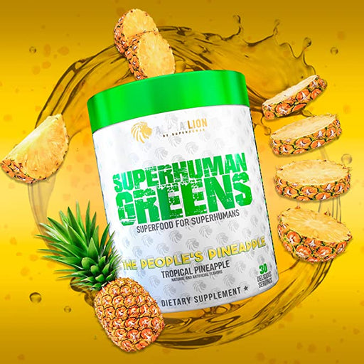 Alpha Lion SuperHuman Greens 345g The People Pineapple - Sports Nutrition at MySupplementShop by Alpha Lion