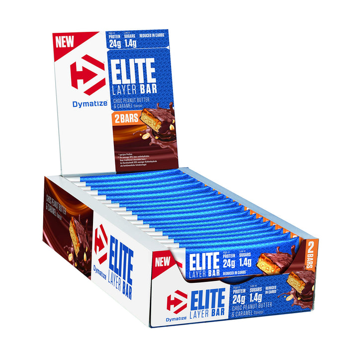 Dymatize Elite Layer Bar, Chocolate Panut Butter Caramel - 18 bars (60 grams) | High-Quality Health Foods | MySupplementShop.co.uk