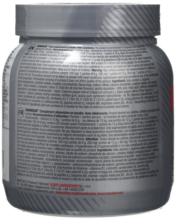 Olimp Nutrition RedWeiler, Raging Cola - 480 grams | High-Quality Nitric Oxide Boosters | MySupplementShop.co.uk