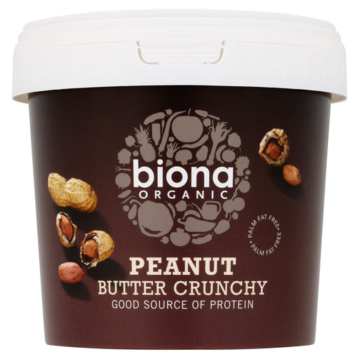 Biona Organic Peanut Butter Crunchy 1kg | High-Quality Health Foods | MySupplementShop.co.uk