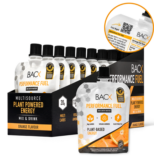 BACX Performance Fuel 10 x 70ml Orange - Health Foods at MySupplementShop by BACX Performance