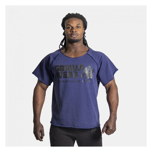 Gorilla Wear Classic Work Out Top - Navy - Large/XL - Workout Top at MySupplementShop by Gorilla Wear
