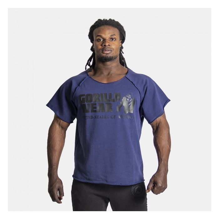 Gorilla Wear Classic Work Out Top - Navy - Large/XL - Workout Top at MySupplementShop by Gorilla Wear