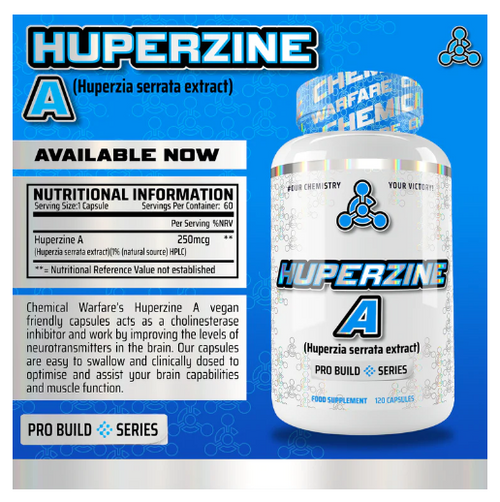 Chemical Warfare Huperzine A 120Caps - Health Foods at MySupplementShop by Chemical Warfare