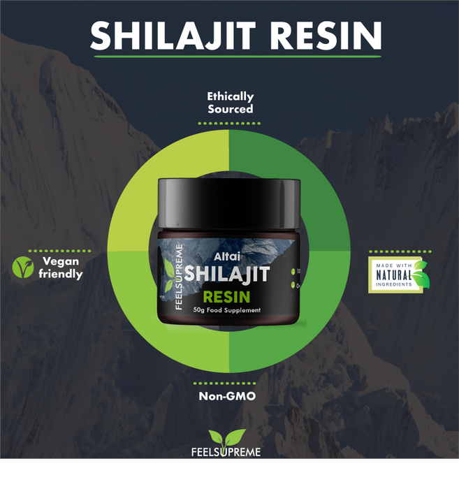 Feel Supreme Altai Shilajit Resin 50g | High-Quality Sports Nutrition | MySupplementShop.co.uk