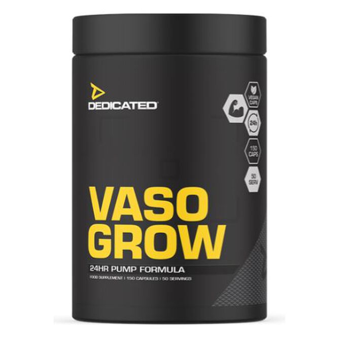 Dedicated Nutrition Vaso Grow 200 Caps | High-Quality Sports Nutrition | MySupplementShop.co.uk