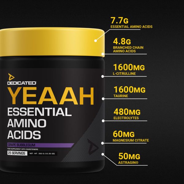 Dedicated Nutrition YEAAH 350g | High-Quality Sports Nutrition | MySupplementShop.co.uk