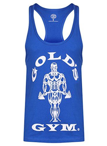 Golds Gym Stringer Joe Premium Vest L Royal Blue | High-Quality Apparell | MySupplementShop.co.uk