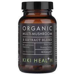 Kiki Health Organic 8 Multi-Mushroom Extract Blend 60 vegicaps | High-Quality Health and Wellbeing | MySupplementShop.co.uk