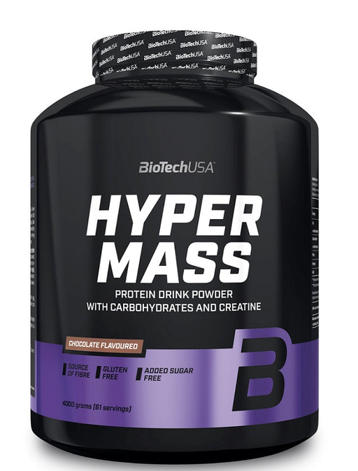 BioTechUSA Hyper Mass, Strawberry - 4000 grams | High-Quality Weight Gainers & Carbs | MySupplementShop.co.uk