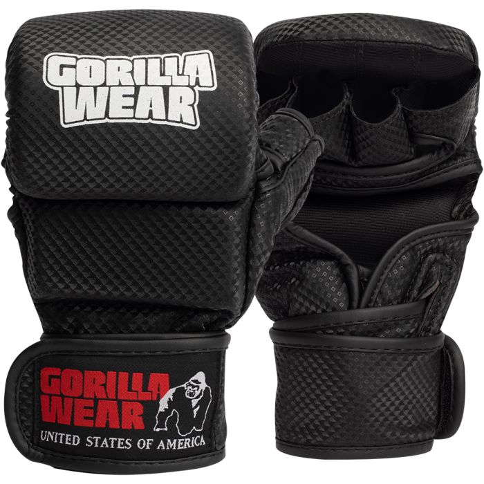 Gorilla Wear Ely MMA Sparring Gloves - Black/White