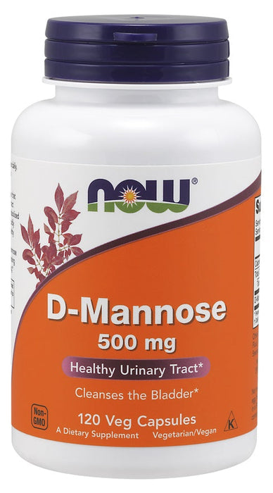 NOW Foods D-Mannose, 500mg - 240 vcaps - Special Formula at MySupplementShop by NOW Foods