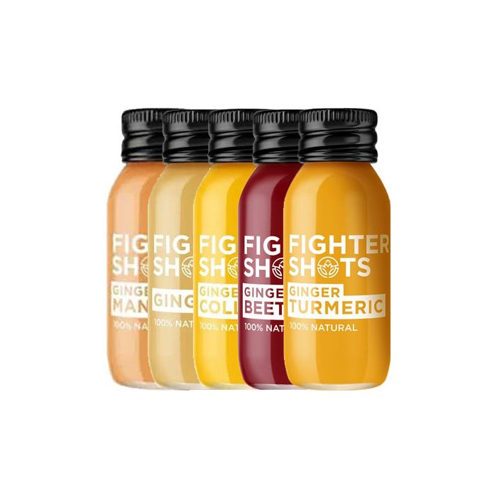 Fighter Shots 60ml x 12 - Ginger - Wellness Shots at MySupplementShop by Fighter Shots