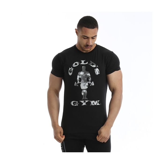 MySupplementShopT-shirt Gold&#039;s Gym Printed Camo Logo Tee - Black by Gold&#039;s Gym