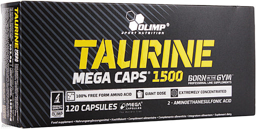 Olimp Nutrition Taurine Mega Caps - 120 caps | High-Quality Amino Acids and BCAAs | MySupplementShop.co.uk