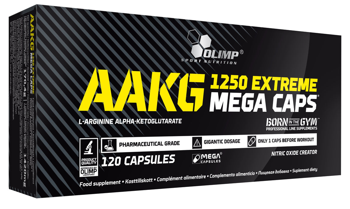 Olimp Nutrition AAKG Extreme Mega Caps - 120 caps - Default Title - Amino Acids and BCAAs at MySupplementShop by Olimp Nutrition