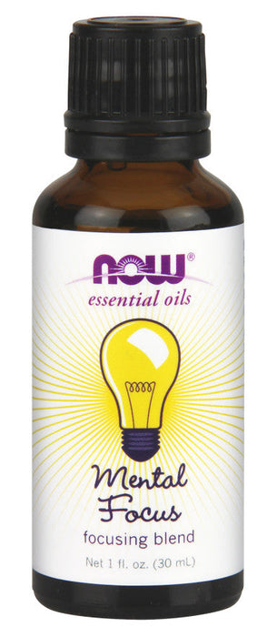 NOW Foods Essential Oil, Mental Focus Oil - 30 ml. - Health and Wellbeing at MySupplementShop by NOW Foods