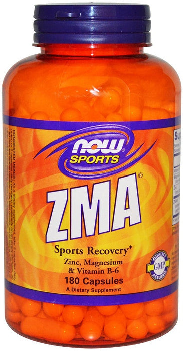 NOW Foods ZMA - Sports Recovery - 180 caps - Natural Testosterone Support at MySupplementShop by NOW Foods