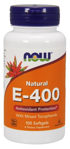 NOW Foods Vitamin E-400 - Natural (Mixed Tocopherols) - 100 softgels - Vitamins & Minerals at MySupplementShop by NOW Foods