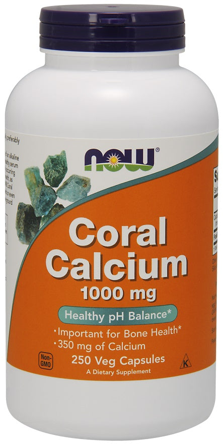 NOW Foods Coral Calcium, 1000mg - 250 vcaps | High-Quality Vitamins & Minerals | MySupplementShop.co.uk