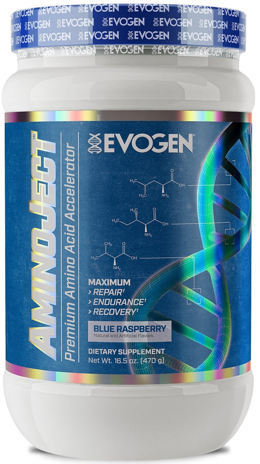 Evogen AminoJect, Blue Raspberry - 470 grams - Default Title - Pre & Post Workout at MySupplementShop by Evogen