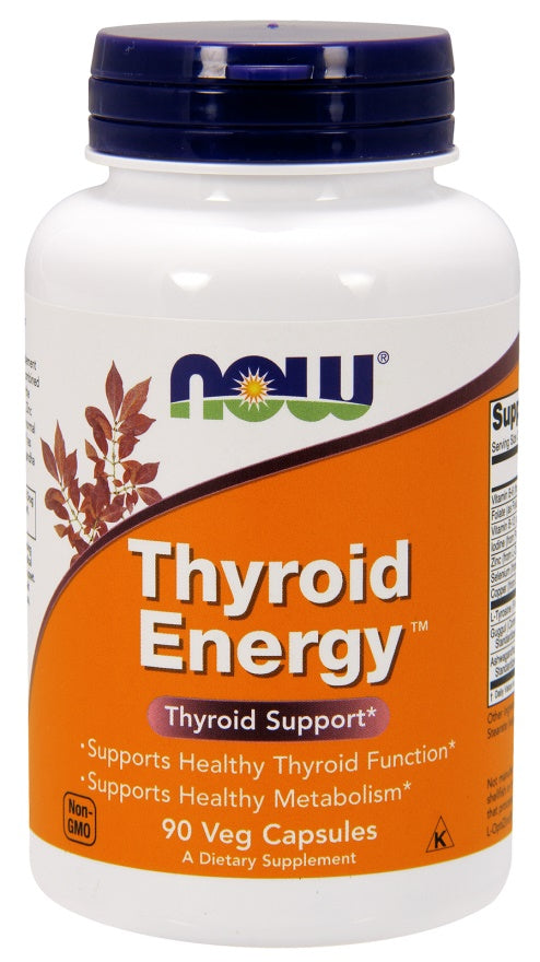 NOW Foods Thyroid Energy - 90 vcaps - Health and Wellbeing at MySupplementShop by NOW Foods