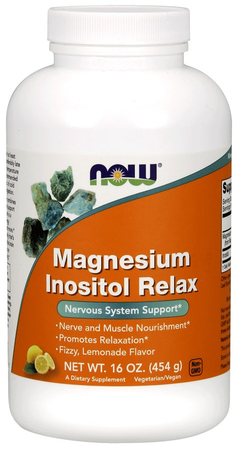 NOW Foods Magnesium Inositol Relax Powder - 454g | High-Quality Vitamins & Minerals | MySupplementShop.co.uk