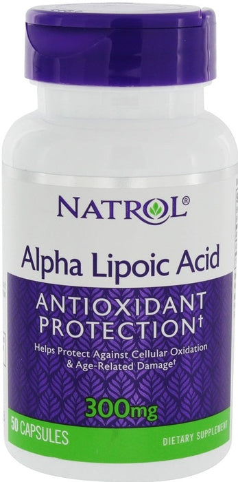 Natrol Alpha Lipoic Acid, 300mg - 50 caps - Health and Wellbeing at MySupplementShop by Natrol