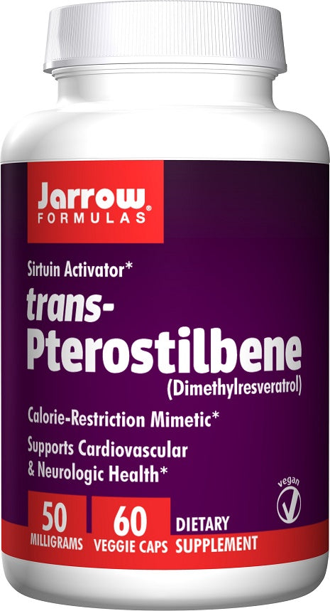 Jarrow Formulas trans-Pterostilbene, 50mg - 60 vcaps - Health and Wellbeing at MySupplementShop by Jarrow Formulas